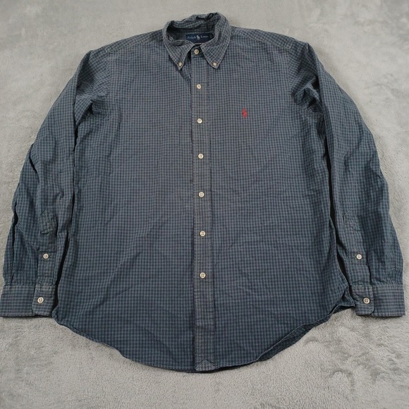 Ralph Lauren Other - Ralph Lauren Shirt Mens Large Green Plaid Custom‎ Fit Long Sleeve Preppy